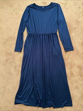 NWOT Navy Blue Maxi Dress